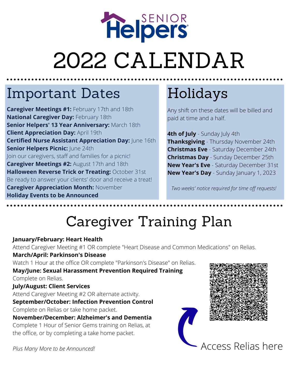 2022 Training Plan