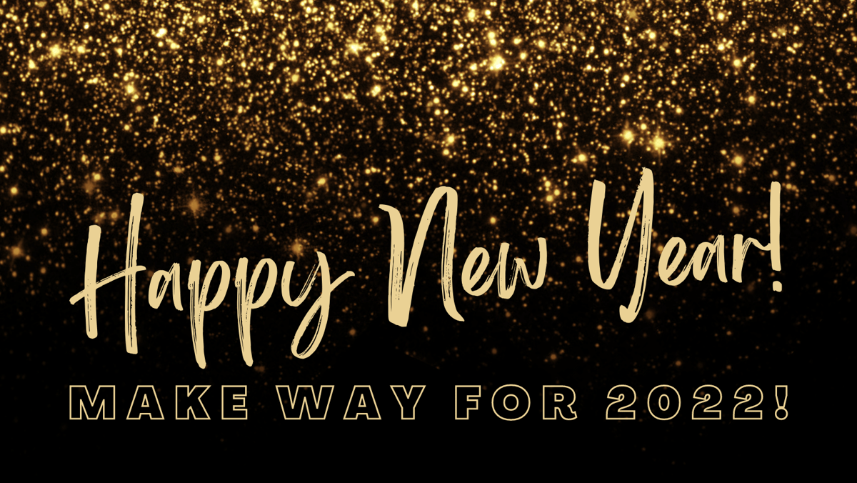 Gold and Black New Year Greeting Facebook Cover