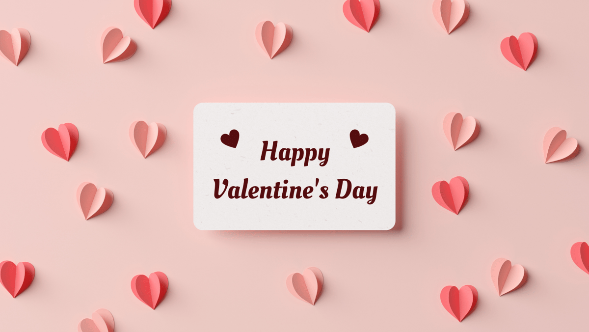 Pink Heart Background Happy Valentines Day Facebook Cover